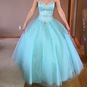 Light blue formal dress
